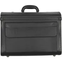 D&N Aktenkoffer Business - Pilotenkoffer 46 cm PU (schwarz)