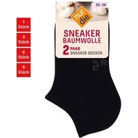 Nur Die Sneakersocken Baumwolle Damen (1er/3er/6er/9er Pack, 2-Paar) Sneaker-socken füsslinge füßlinge