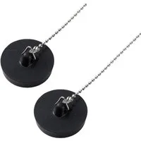 FELIXLEO Waschbeckenstöpsel Universal Stöpsel mit Kette für Waschbecken Spüle, (2 St)