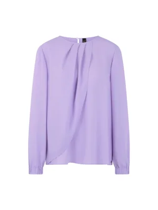 Marc Cain Collections - Bluse mit Wickeldesign purple rose - Gr. - 36
