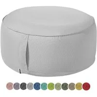 heimtexland Sitzkissen Outdoor Pouf Bodenkissen Garten Lounge Deko Hocker, schmutz-/wasserabweisend I UV-beständig I waschbar