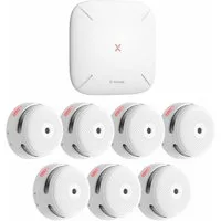 X-SENSE FS61 RF-Rauchmelder-Set mit Basisstation SBS50 und 7x XS01-M Rauchmelder (Vernetztes Rauchwarnsystem, App-Benachrichtigungen)