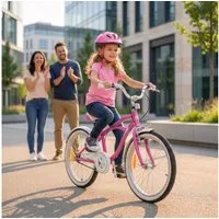Actionbikes Motors Kinderfahrrad Kinder Fahrrad Cruiser 20 Zoll - ab 6 Jahre, 1 Gang, ohne Schaltung, (Reflektoren, Katzenaugen, Antirutschprofil, Klingel, Kettenschutz, 1-tlg., Trapez-Rahmen, V-Brake-Bremsen, max. Zuladung 40 kg), höhenverstellbares