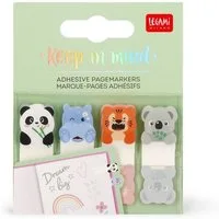 Legami Haftnotizblock LEGAMI Selbstklebende Seitenmarkierungen Keep in Mind CUTE ANIMALS