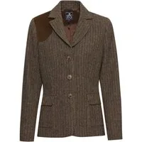 Brigitte von Schönfels Jackenblazer Fischgrat-Tweed-Blazer