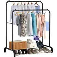 Youyijia Kleiderständer Clothes Rack, Freestanding Hanger, Double Rods