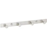 SO-TECH® Garderobenleiste Hakenleiste JOEL echt Edelstahl Garderobenhaken Wandhaken (1 St), mit 4 Haken - Länge 310 mm