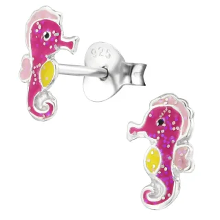 Seepferdchen Ohrringe aus 925 Silber
