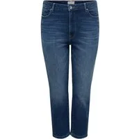 ONLY CARMAKOMA Straight-Jeans CAREMILY STRETCH HW ST ANK DNM TAI440 Baumwollmischung, High Waist