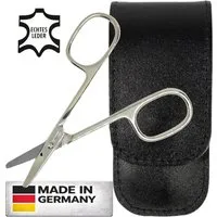 EloModa Baby-Nagelschere Baby-Nagelschere Solingen mit Echt-Leder Etui, (1-tlg), Abgerundete Spitzen