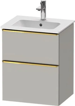 Duravit D-Neo Waschtischunterbau wandhängend Betongrau Matt 510x402x625 mm - DE4360034070000 DE4360034070000