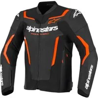 Alpinestars Motorradjacke GP Force V2 Motorrad Lederjacke Airbag vorbereitet,Ellenbogenprotektoren enthalten,perforiert,Sch