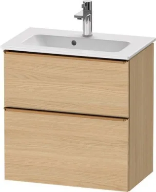 Duravit D-Neo Waschtischunterbau wandhängend Natur Eiche Matt 610x372x625 mm - DE4368004300000 DE4368004300000