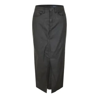 Noisy May - Langer Rock für Damen, Beschichtet, Regulär (Schwarz)