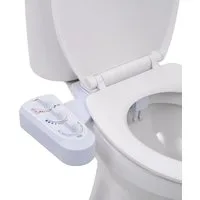 vidaXL Bidet Bidet-Aufsatz für Toilettensitz Heiß-/Kaltwasser Doppeldüsen