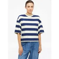 s.Oliver Kurzarmshirt T-Shirt Gestreiftes T-Shirt im Boxy Shape