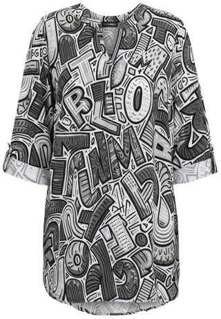 Doris Streich - Bluse grau - Gr. - 48