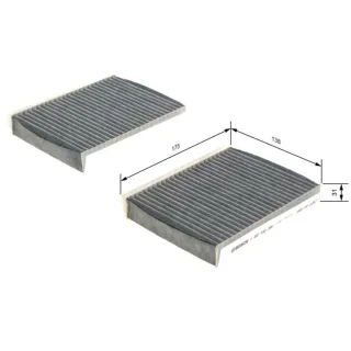 Bosch Aktivkohle-Innenraumfilter Alfa Romeo 147 156 Gt