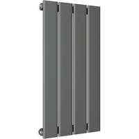ELEGANT Heizkörper Heizkörper mit Multiblock Anthrazit, 600x311mm/ 900x311mm, Design Vertikal Paneelheizkörper klein Gäste WC