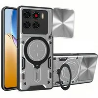 betterfon Handyhülle für ZTE Blade Hülle mit Slide Kameraschutz Ringhalter, Stoßfestes Hybrid-Case mit Standfunktion und sicherem Halt