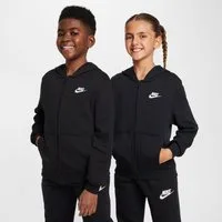 Nike Sportswear Kapuzensweatshirt K NSW CLUB FT HD FZ LS LBR mit Kapuze, aus Baumwolle und Polyester, für Jugendliche geeignet