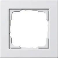 Abdeckrahmen Einfeld reinweiß glänzend bruchsicher Kunststoff Thermoplast IP20 weiß (glänzend), Retail