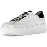 Gabor Plateausneaker, Freizeitschuh, Halbschuh, Schnürer mit Kontrastbesatz an der Ferse
