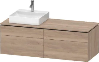 Duravit L-Cube Konsolen-Waschtischunterbau wandhängend 1420x550x482 Az 2 Ei LC4870L55550000