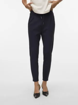 VERO MODA - VMEVA MW LOOSE STRING PANT NOOS Night Sky - Gr. - 30