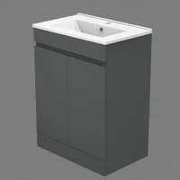 duschspa Waschtisch Badmöbel in 60 cm Standschrank