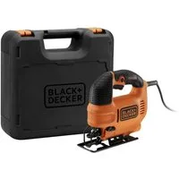 Black + Decker Stichsäge 500W Pendelhubstichsäge, 70mm max. Schnitttiefe, Koffer KFBES500K-QS, inkl. Koffer