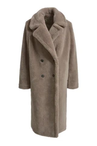 Smith&Soul - Teddy Fur Coat taupe - Gr. - L