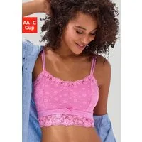 Vivance Bralette-BH Anisa aus blumiger Spitze in leichter Longform, sexy Dessous