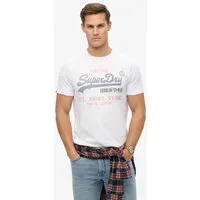 Superdry Rundhalsshirt VL HERITAGE RELAXED TEE Relaxed Fit, aus Baumwolle und Single Jersey, Kurzarm, pflegeleicht