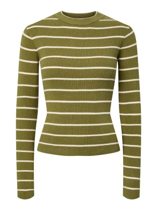 PIECES - PCMIRA NEW LS O-NECK KNIT NOOS BC - Gr. - L