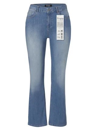 Frapp - Hose lang gerades Bein Jeans mid blue denim - Gr. - 52