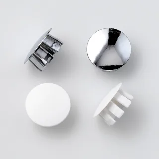 LAUFEN Set Abdeckkappen zu Befestigung WB9 in weiss und verchromt H8928150000001