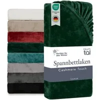 Blumtal Spannbettlaken Spannbettlaken Cashmere Touch - Oeko-TEX zert. Bettlaken, Winter - Plüsch Spannbettlaken aus Mikrofaser
