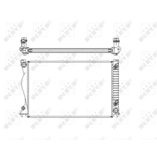 NRF Motork?hler gel?tet Audi A6 C6 58220