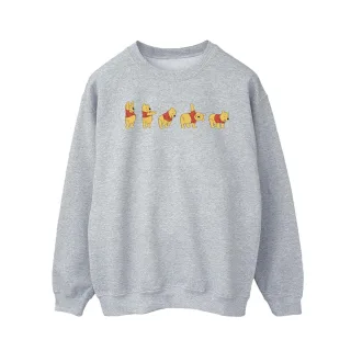 Disney Herren Winnie The Pooh Stretching Sweatshirt (Sport grau)
