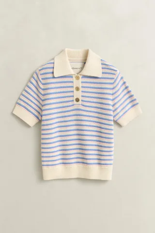 GANT - Bunt gestreiftes strukturiertes Top - Gr. - S