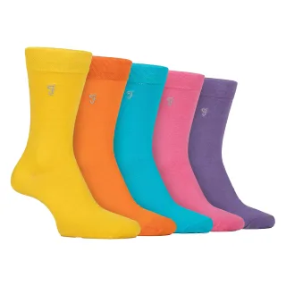 5er-Pack Herren Socken aus Bambus mit Muster - Weich, Atmungsaktiv, Stilvoll, Alltäglicher Komfort