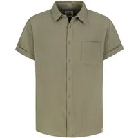SUBLEVEL Kurzarmhemd Gerade Passform Kurzarm Knopfverschluss Struktur Casual (1-tlg) H70032M11154C_Shirts