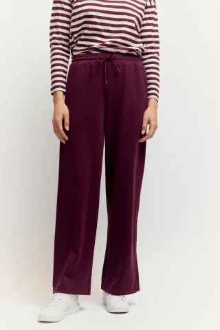 THE FASHION PEOPLE - Pants Velvet Touch burgundy - Gr. - S