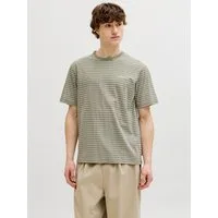 Jack & Jones Rundhalsshirt JJDEVIN DAYTONA STRIPED TEE SS CREW NECK Baumwollmischung, relaxed fit