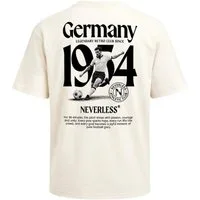 Neverless Oversize-Shirt Herren T-Shirt - Fussball Design Germany 1954 - Oversized Relaxed Fit mit Print