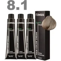 Femmas Premium Haarfarbe FemMas professionelle Haarfarbe mit Arganöl 3 x 100 ml