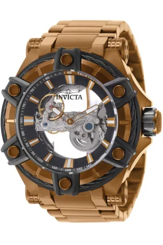 Invicta Bolt 50782 Herrenuhr - Automatisches Werk - Edelstahl mit schwarzem Zifferblatt - 52 mm