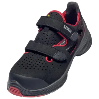 uvex 1 G2 Sicherheitsschuh S1P Sandalen gelocht schwarz/pink 35 - 6836435