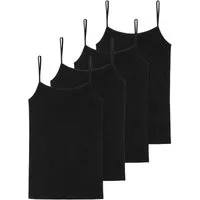 Schiesser Unterhemd 4er Pack 95/5 Organic Cotton (Spar-Set) Spaghetti Top - Baumwolle
